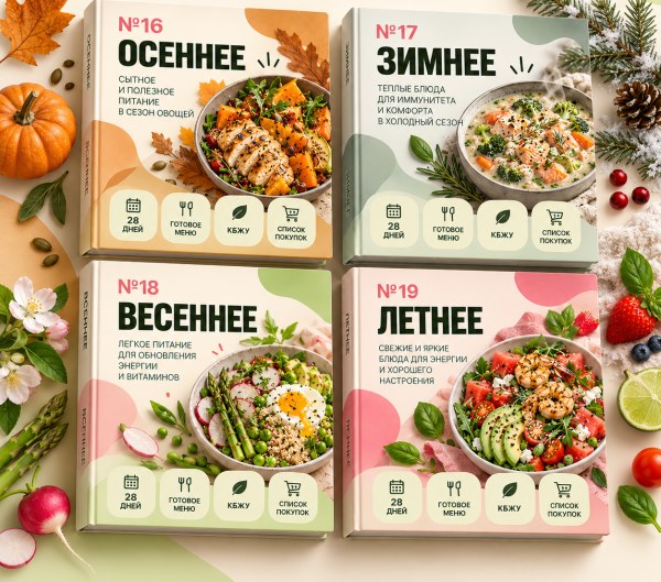 Обложки меню: Сезонные